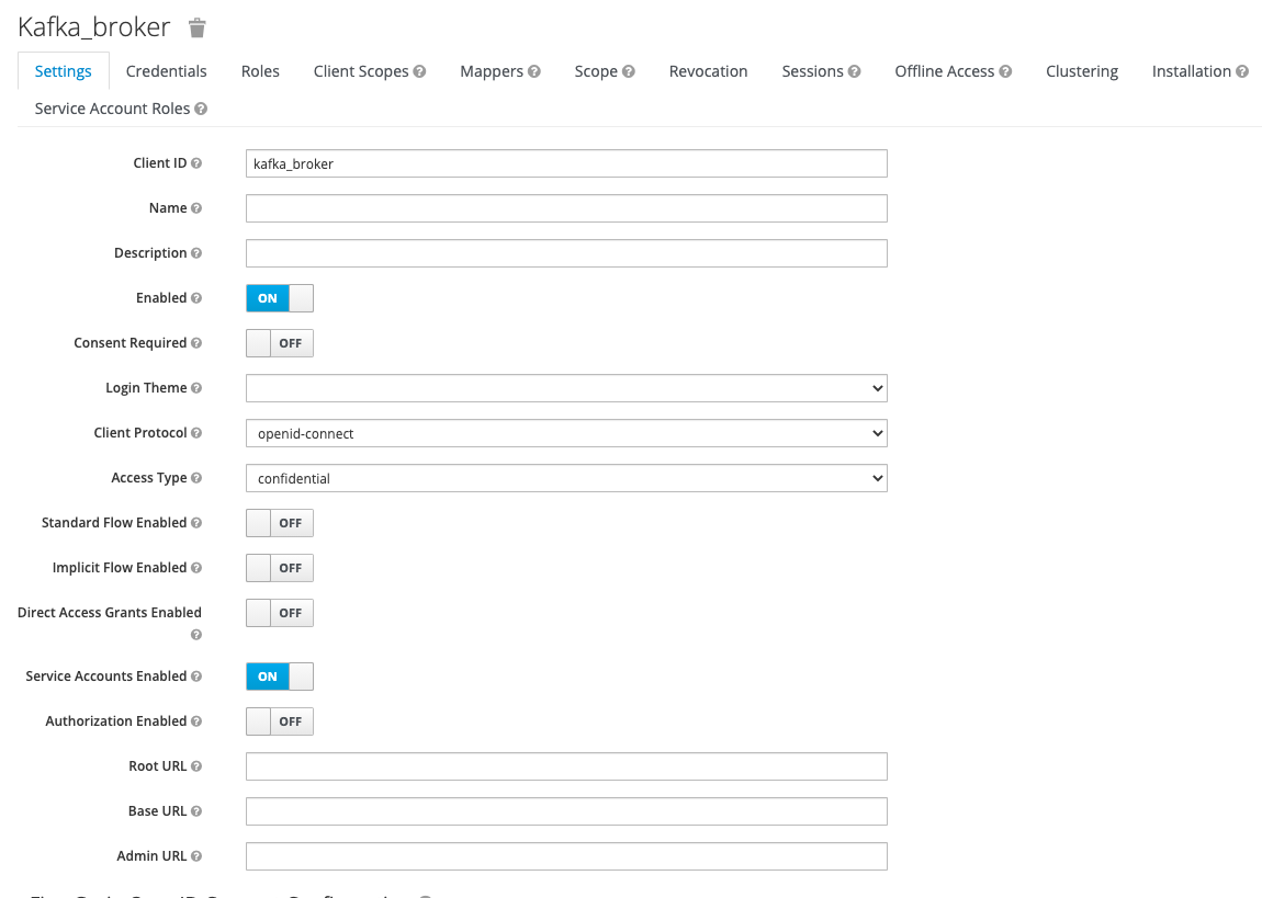 Kafka broker settings